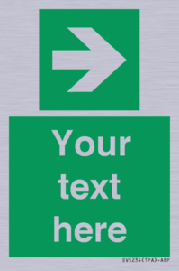 Custom Arrow Right Sign